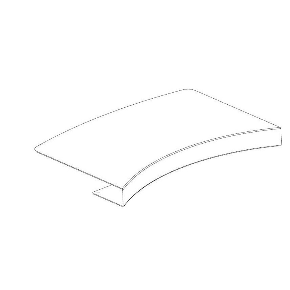 VIVO Clamp-on 17 inch Corner Desk Connector Platform for L-Shaped Workstations